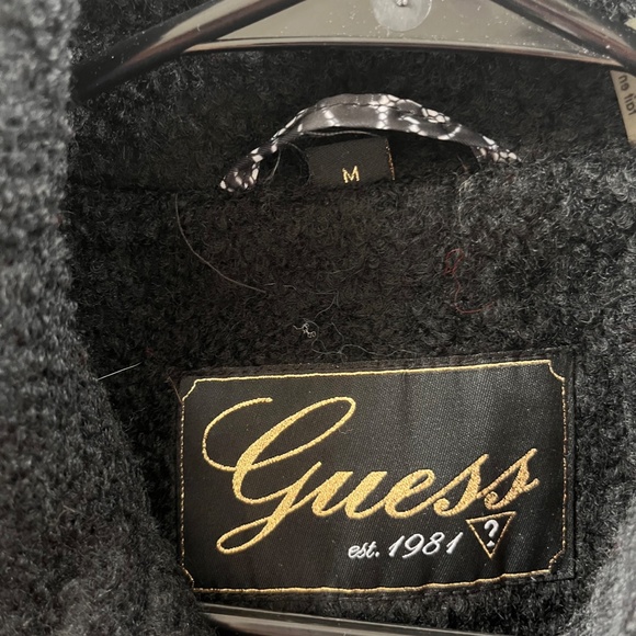 Black Medium Women's Peacoat - Picture 2 of 3